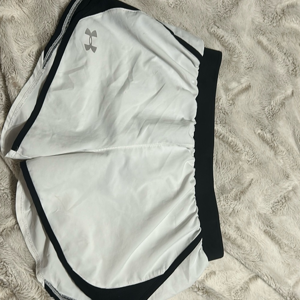 White UnderArmor shorts